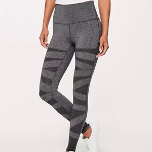 Lululemon Wunder Under 7/8 Leggings Grey